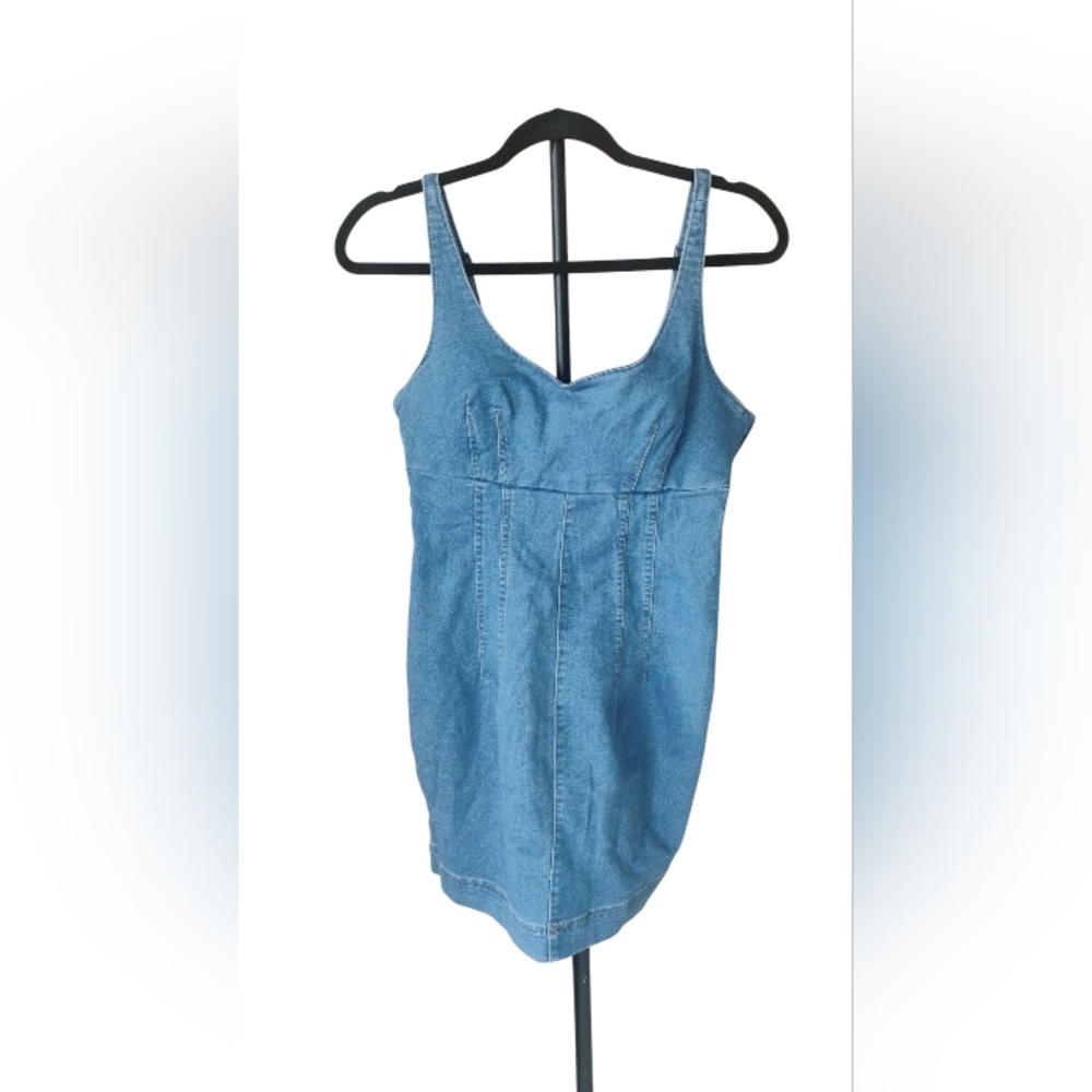 No Boundries Women's Blue Denim Dress Size 0-2